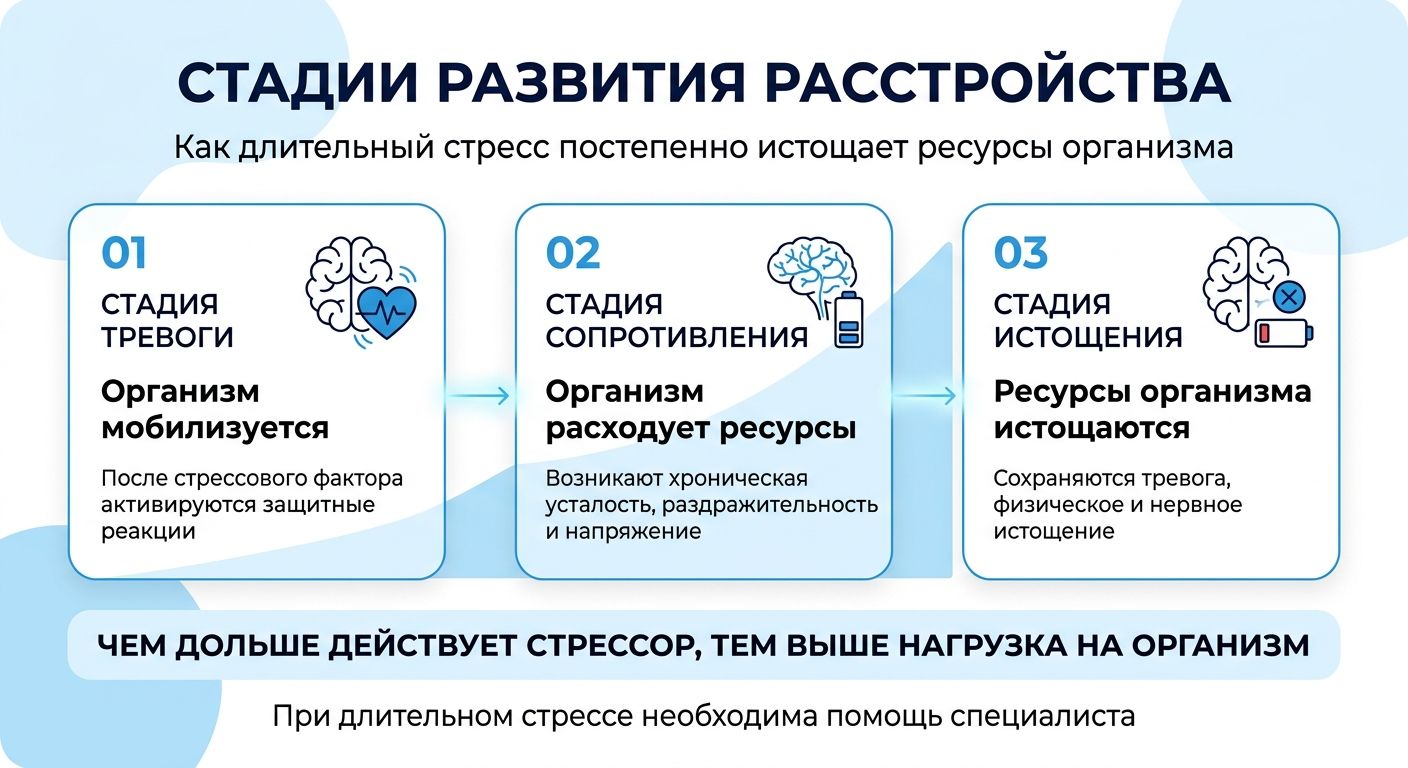 Лечение стресса в Прокопьевске инфографика